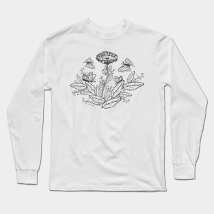 Butterfly-Summer-Sunflower Long Sleeve T-Shirt